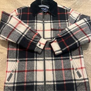 Women’s Ralph Lauren POLO Red Wool Plaid Quilted Field Jacket Sz S